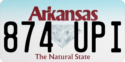 AR license plate 874UPI