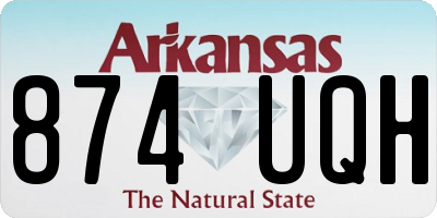 AR license plate 874UQH