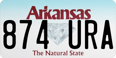 AR license plate 874URA