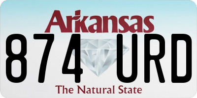 AR license plate 874URD