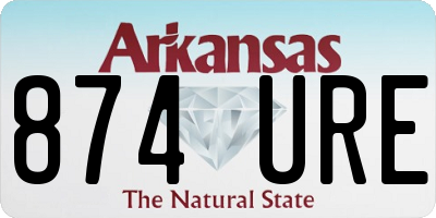 AR license plate 874URE