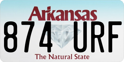 AR license plate 874URF
