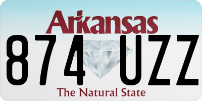 AR license plate 874UZZ