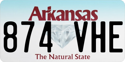 AR license plate 874VHE