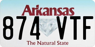 AR license plate 874VTF