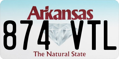 AR license plate 874VTL