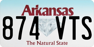 AR license plate 874VTS