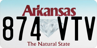 AR license plate 874VTV
