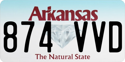 AR license plate 874VVD