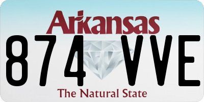 AR license plate 874VVE