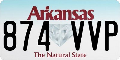 AR license plate 874VVP