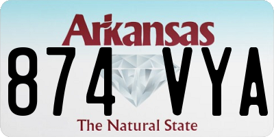 AR license plate 874VYA