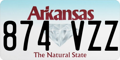 AR license plate 874VZZ