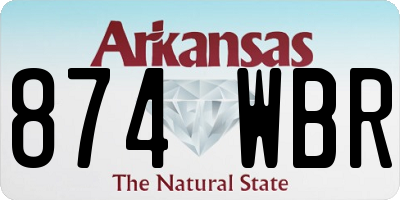 AR license plate 874WBR