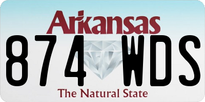 AR license plate 874WDS