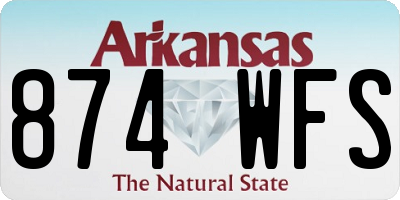 AR license plate 874WFS