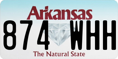 AR license plate 874WHH