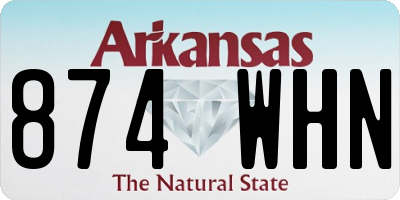 AR license plate 874WHN