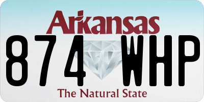 AR license plate 874WHP