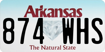 AR license plate 874WHS