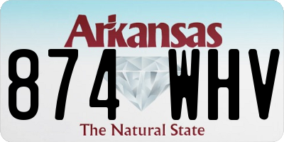 AR license plate 874WHV