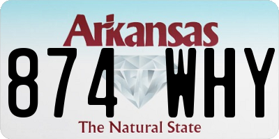 AR license plate 874WHY