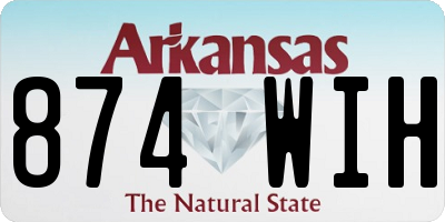 AR license plate 874WIH