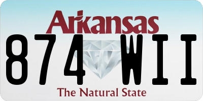 AR license plate 874WII