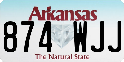AR license plate 874WJJ