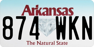 AR license plate 874WKN
