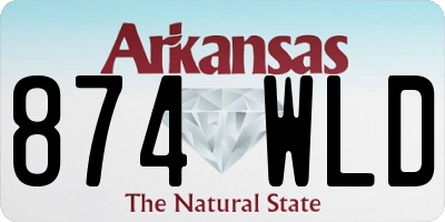 AR license plate 874WLD