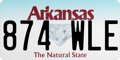 AR license plate 874WLE