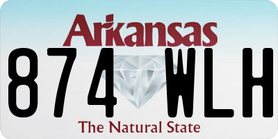 AR license plate 874WLH