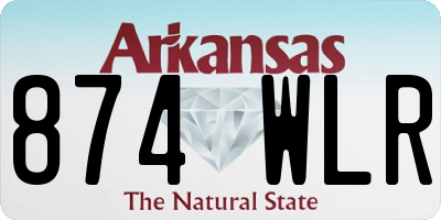 AR license plate 874WLR