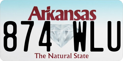 AR license plate 874WLU