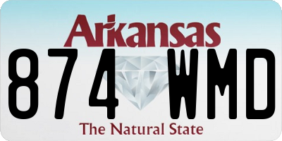 AR license plate 874WMD