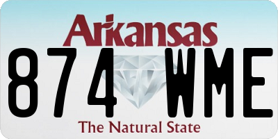 AR license plate 874WME