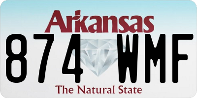 AR license plate 874WMF