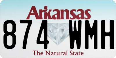 AR license plate 874WMH