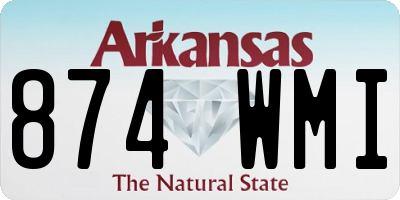 AR license plate 874WMI