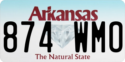 AR license plate 874WMO