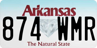 AR license plate 874WMR