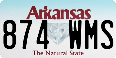 AR license plate 874WMS
