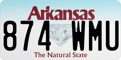 AR license plate 874WMU