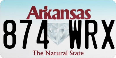 AR license plate 874WRX