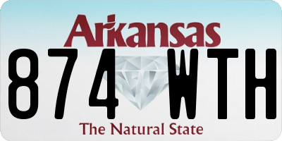 AR license plate 874WTH