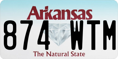 AR license plate 874WTM