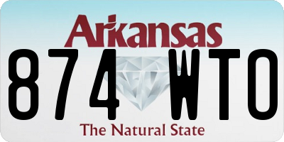 AR license plate 874WTO