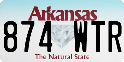 AR license plate 874WTR