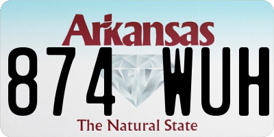 AR license plate 874WUH